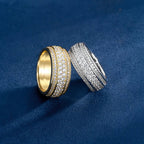 Round Cut Moissanite Enlacement Ring