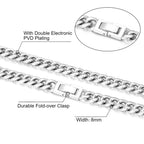 8mm Miami Cuban Link Chain