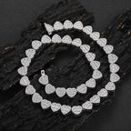 Custom 12mm Mossianite Heart Chain