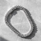 20mm Ice Out Miami Moissanite Diamond Chain In White Gold