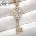 Custom Hamsa Key Pendant Rope Chain（Goods In Stock)