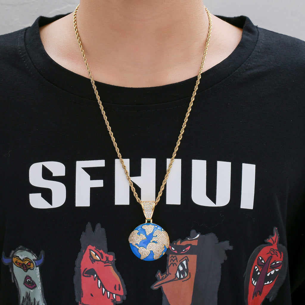 Blue Earth Hip Hop Pendant