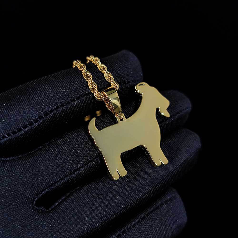 S925 Silver Moissanite Sheep Pendant