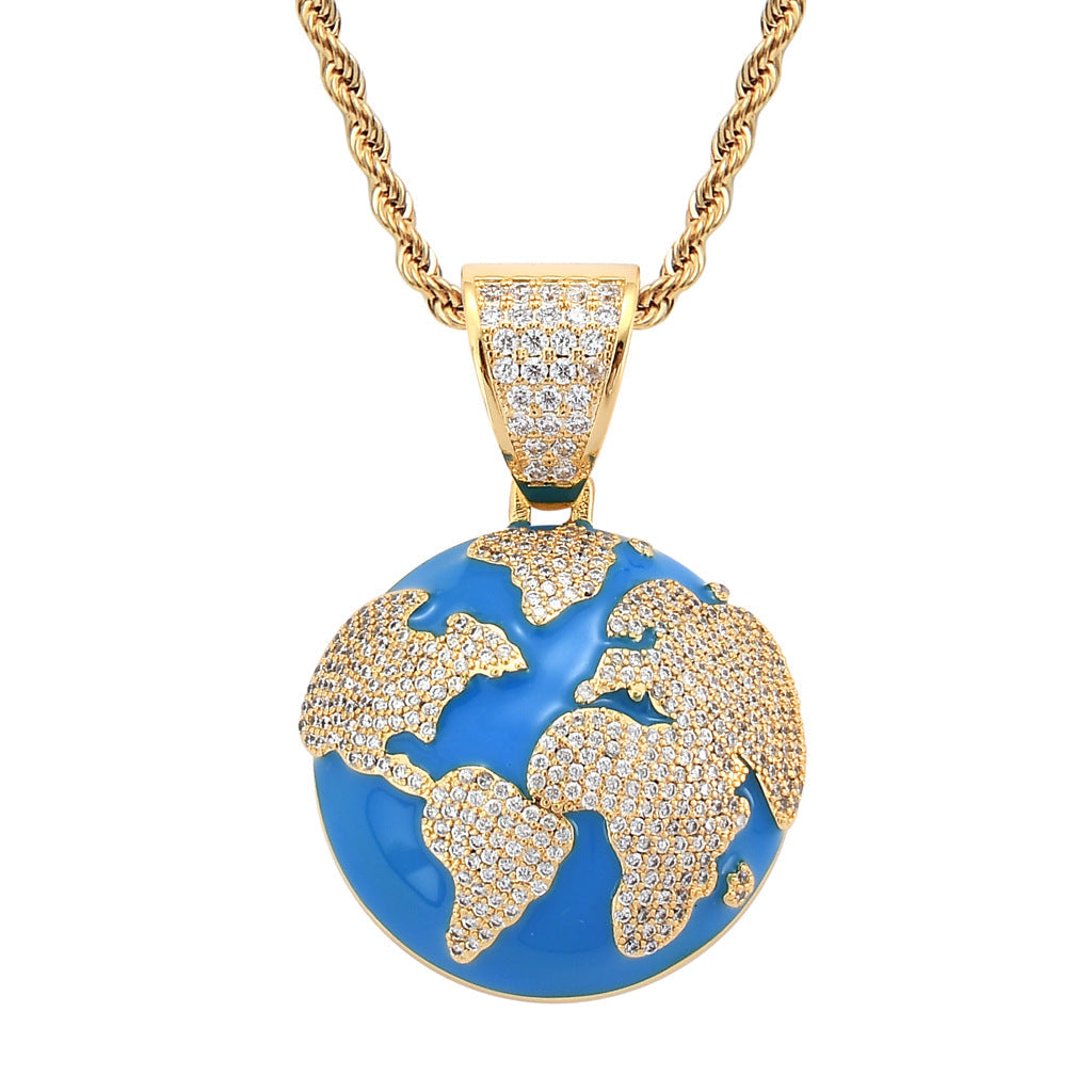 Blue Earth Hip Hop Pendant
