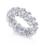S925 Oval Imitation Moissanite Ring