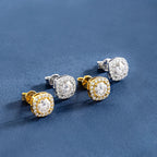 0.5 Carats *2 VVS1 Moissanite 925 Sterling Silver Square Stud Earrings