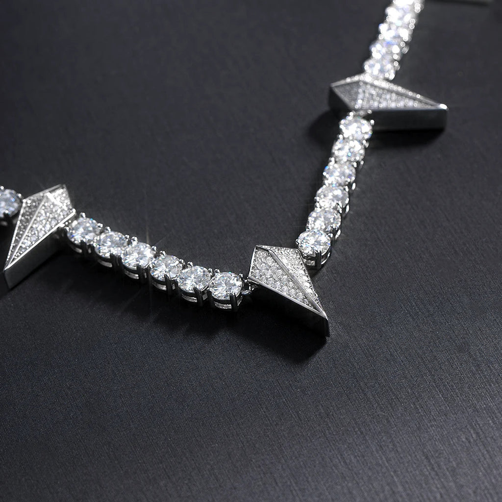 S925 Moissanite Panther Tennis Chain