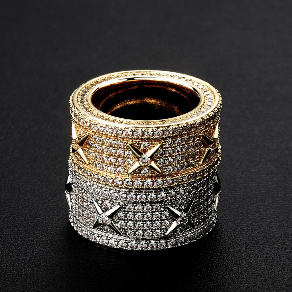 Street Style | "XXXX" Round Cut Zircon Ring