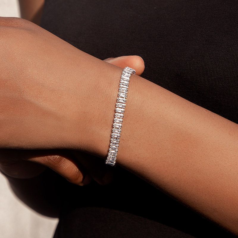 Iced Baguette Cut Tennis Chain Set