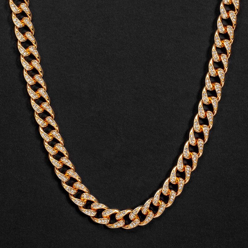 Women's Iced 10mm Tear Drop Miami Cuban Chain