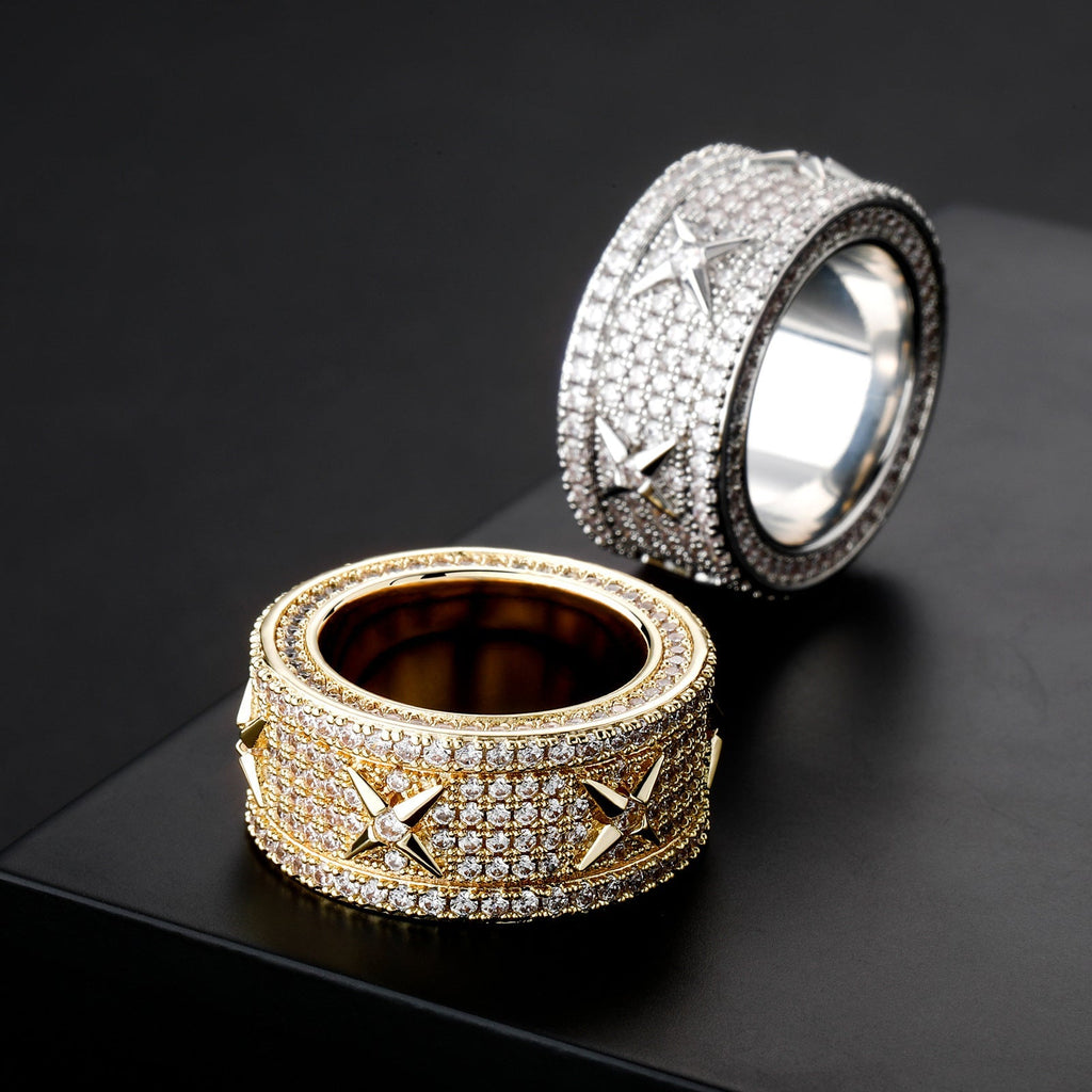 Street Style | "XXXX" Round Cut Zircon Ring