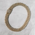 20mm Miami Moissanite Diamond Baguette Chain In Gold