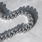 19mm Ice Out Cuban Chain - Silver Plated