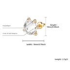 Moissanite Hip Hop Dragon Claw Earrings