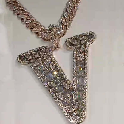 Holiday Special 49%OFF💝Design Letter V Marquise Shape Pendant