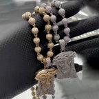 Moissanite Classic Jesus Pendant Diamond Ball Chain Set