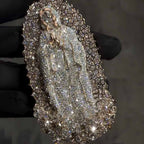 S925 Moissanite Virgin Mary Pendant