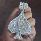 Holiday Discount♠️Came Through Ace of Spade Moissanite Pendant