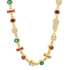 Moissanite Hip Hop Colored Gemstone Chain