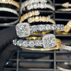 Moissanite Rock Sugar Square Diamond Tennis Bracelet
