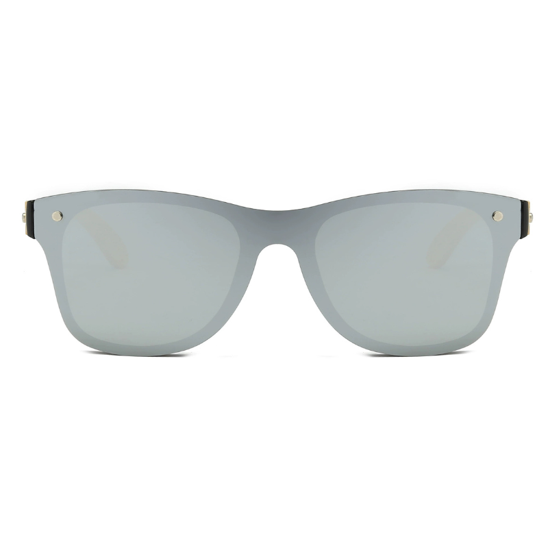 Classic Bamboo Temples Wayfarer Sunglasses