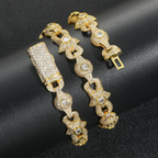 10mm Moissanite Creative Star Eye Cuban Chain