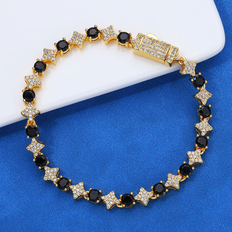 6mm Moissanite Hip Hop Star Chain