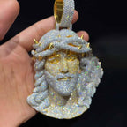 Moissanite Thorn Headdress Jesus Pendant