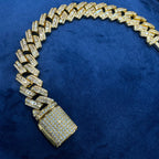 Moissanite Hip Hop Punk Cuba Bracelet