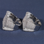 Moissanite Hip Hop 100 Points Personality Fashion Ring