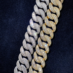 20mm T Square Ice Out Diamond Cuban Chain