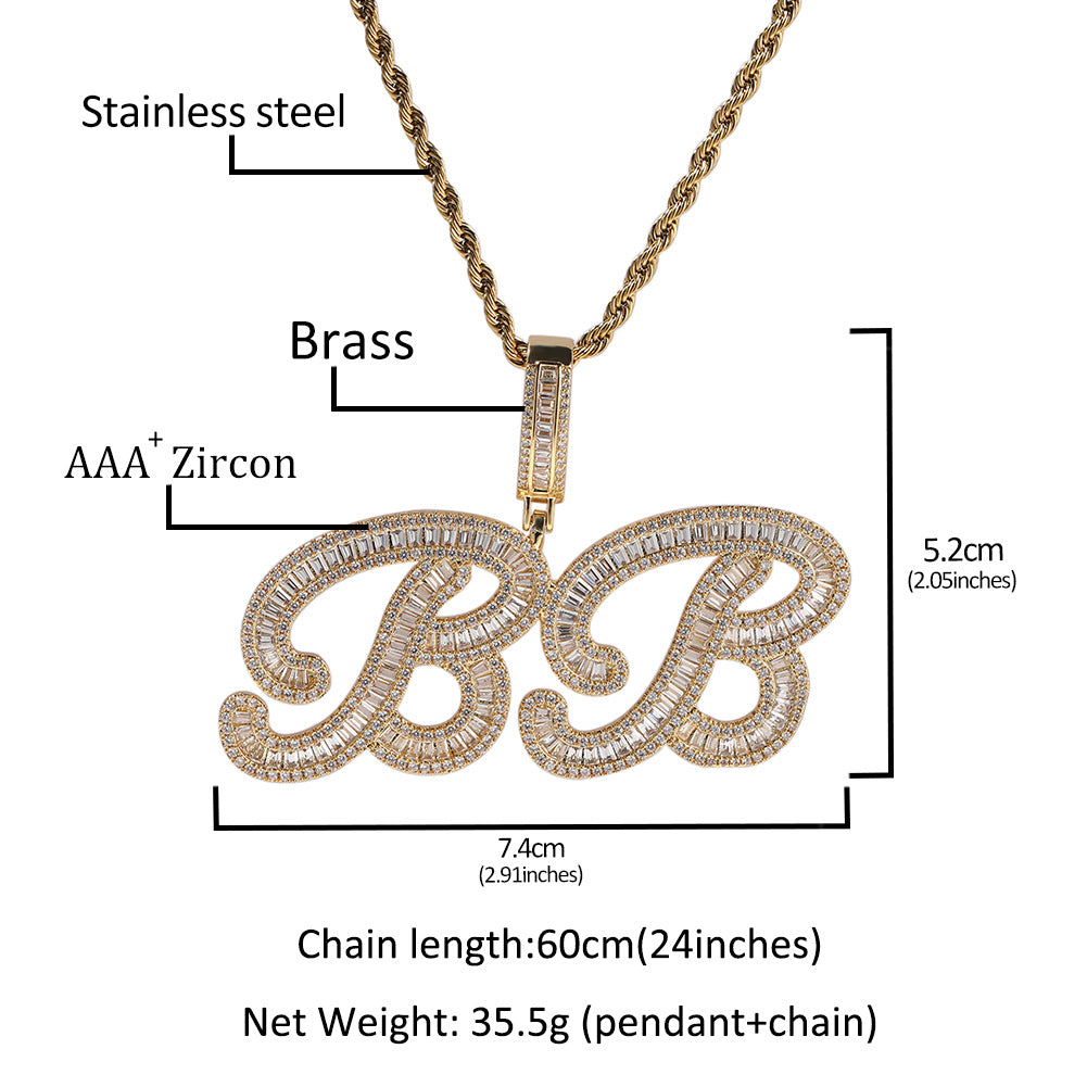 Customized Letters DIY Splicing Pendant
