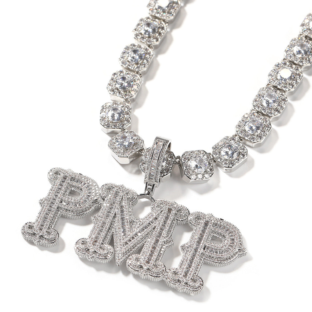 Customized Spiked Rock Candy Letters DIY Splicing Pendant