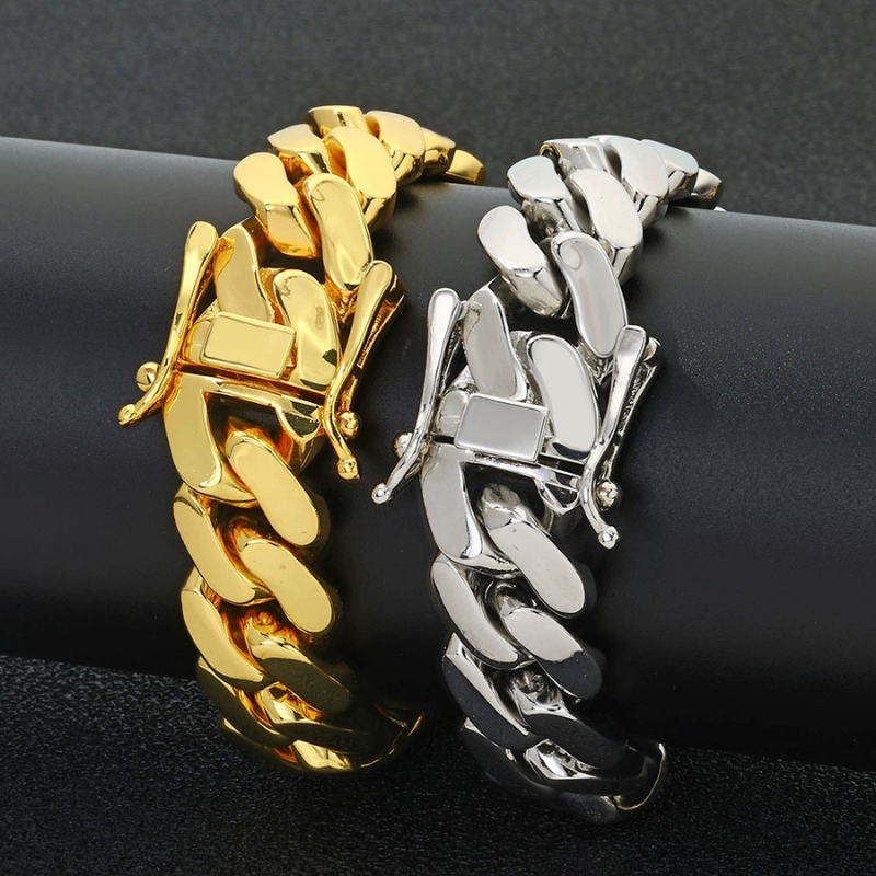 30mm/40mm Classic Glossy Cuban Bracelet