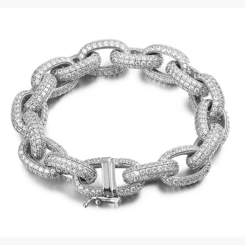 13mm Moissanite Circle Wrap O-Shaped Bracelet