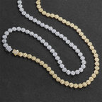 8.5mm Moissanite Geometric Hexagonal Rock Sugar Chain