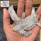 Moissanite Eagle Pendant（Goods In Stock)