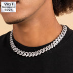 8mm Moissanite Diamond Cuban Chain