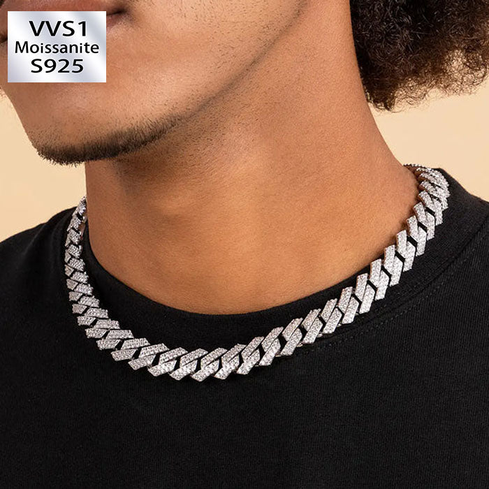 8mm Moissanite Diamond Cuban Chain