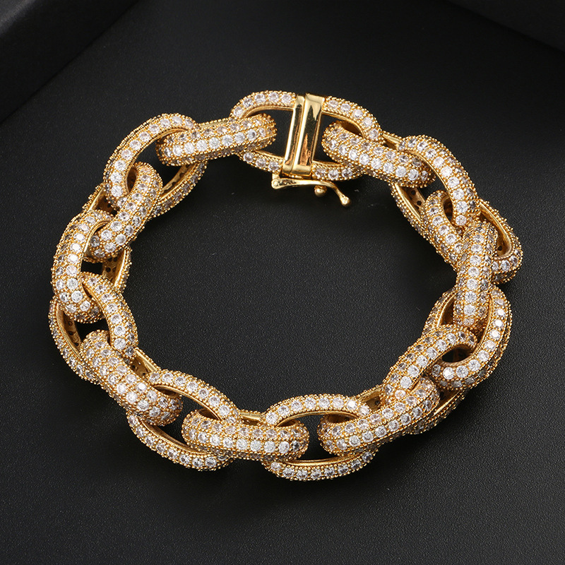 13mm Moissanite Circle Wrap O-Shaped Bracelet