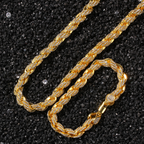 9mm Moissanite Simple Luxury Diamond Studded Twist Chain