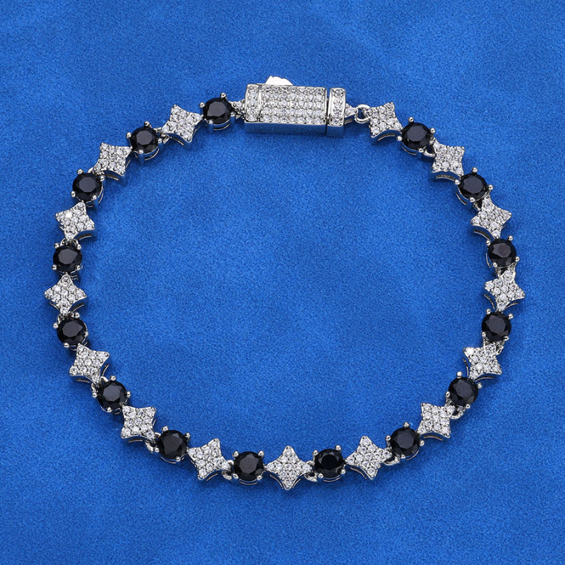 6mm Moissanite Hip Hop Star Chain