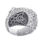 18K Gold Plated Moissanite Owl with Jewel Hip Hop Ring