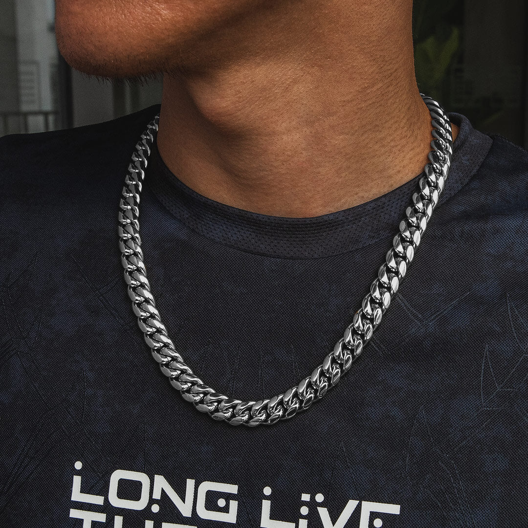 12mm Miami Moissanite Cuban Link Chain