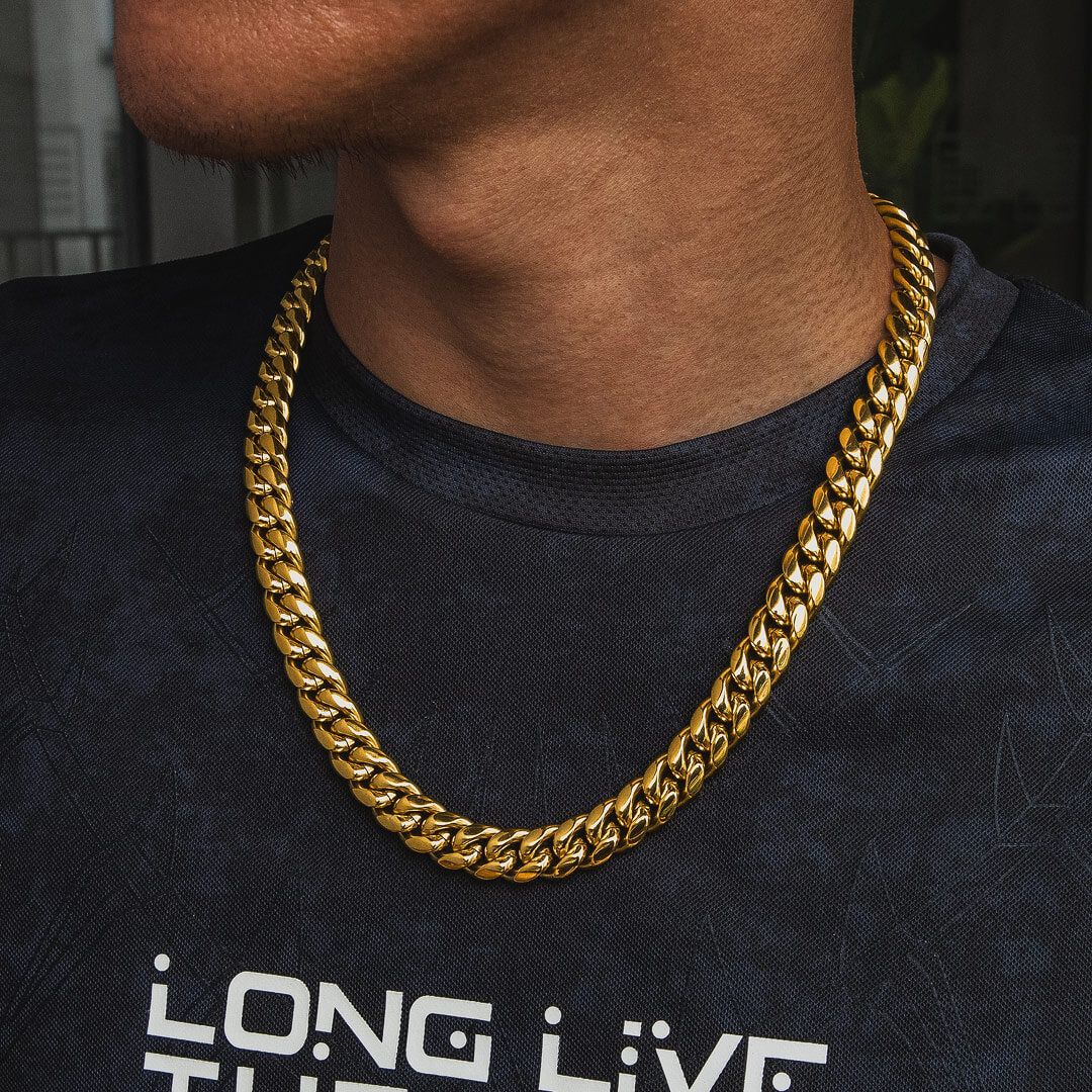 12mm Miami Moissanite Cuban Link Chain