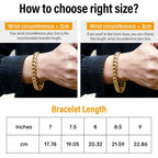 12mm Iced Out Box Clasp Moissanite Miami Cuban Link Bracelet