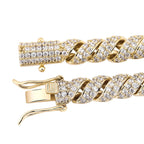 10mm Moissanite Ice Crystal Hemp Rope Chain