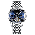 Waterproof Luminous Hollow Tourbillon Stainless Steel Automatic Mechanical Watch