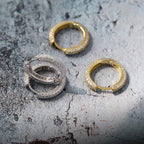 15mm S925 Moissanite Round Hoop Mens Earrings