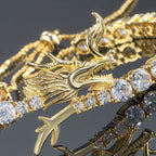 5mm Dragon Moissanite Tennis Bracelet